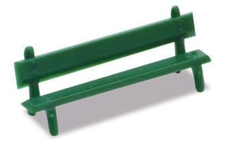Peco LK-25 Platform Seats, Green