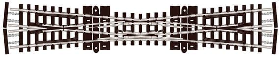 Peco SL-E380F Crossing, Single Slip