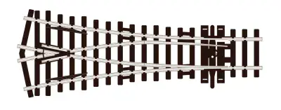 Peco SL-U97 OO/HO Small Radius Y Turnout, Unifrog