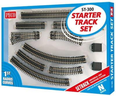 Peco ST-300 Starter Track Set - 1st Radius - N Gauge