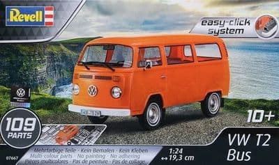 Revell 07667 VW TRANSPORTER T2 BUS EASY CLICK SYSTEM (07667) 1:24 scale