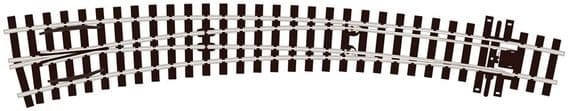 SL-E1487 Curved Turnout, Large Radius, Left Hand
