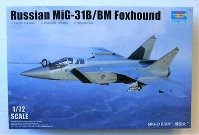 Trumpeter 01680 Russian Mig-31B/BM Foxhound 1:72 scale