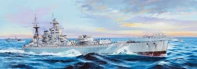 Trumpeter 03708 British Royal Navy HMS Nelson 1944 WWII Battleship