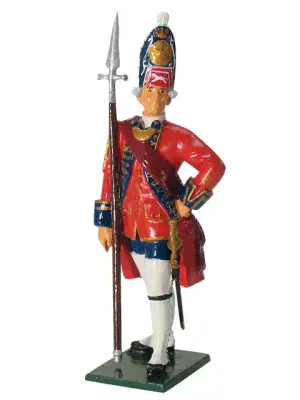 WBritian 43007 Grenadier Officer 1st Foot Guards 1755