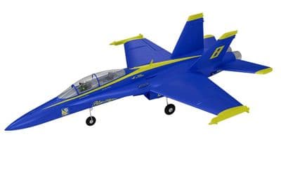 XFLY XF119P-B TWIN 40MM F-18 EDF 705MM JET WITHOUT TX/RX/BATT - BLUE