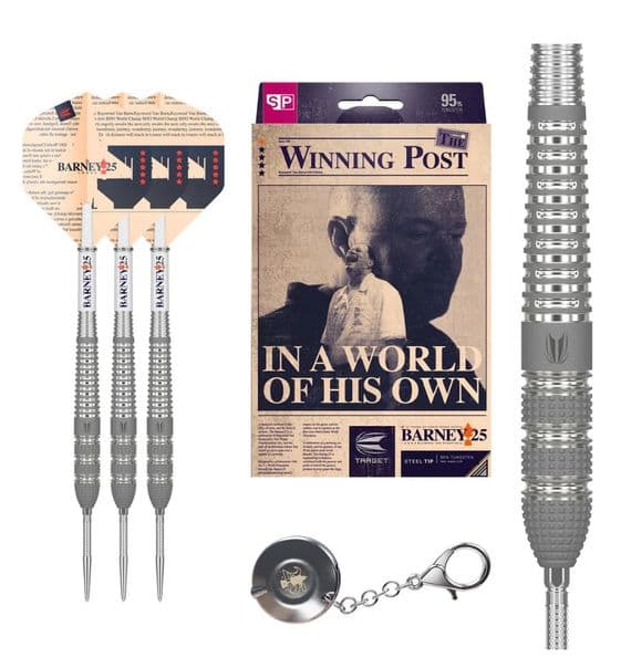 Barney 25 95% Tungsten SP Steel Tip Darts