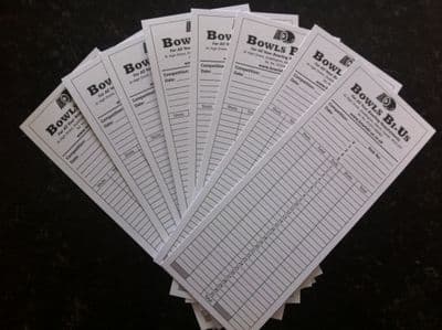 Bowls Bi-Us Scorecards (100)