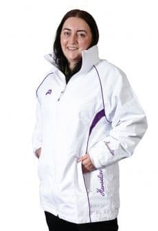 Henselite Ladies Choice of Champions Waterproof Jacket  - White/Purple