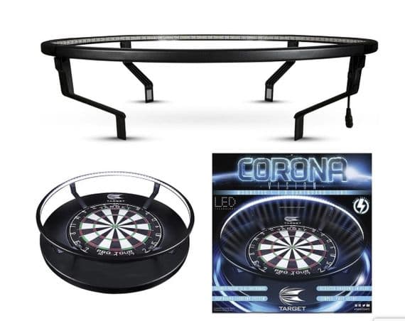 Target corona dartboard lighting system