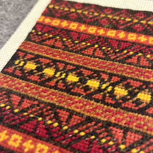 Fair Isle Needlepoint kit - Fire Festival