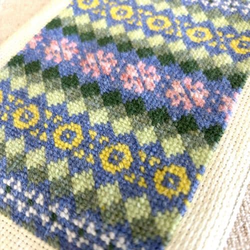 Fair Isle Needlepoint kit - Spring