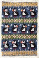 Fair Isle Needlepoint kit - Sumburgh Puffins