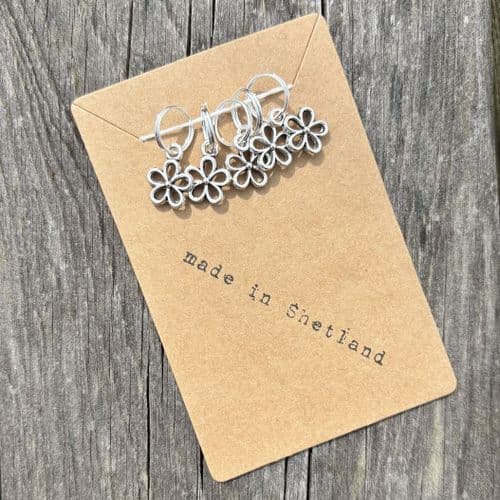 Handmade Stitch Markers - Flowers