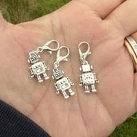 Handmade Stitch Markers for Crochet - Robots
