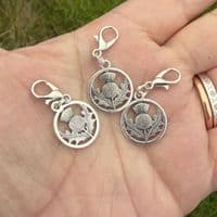 Handmade Stitch Markers for Crochet - Thistles