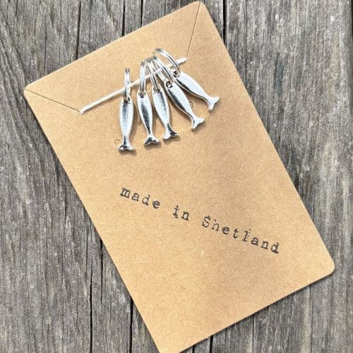 Handmade Stitch Markers - Simple Fish