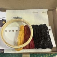 Single Fair Isle Motif Hoop kit  - Embers