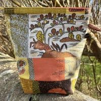 Vintage Fabric Knitting Bag - Bonsai