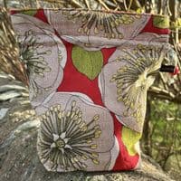 Vintage Fabric Knitting Bag - Hellebore