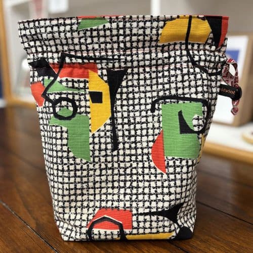 Vintage Fabric Knitting Bag - Horizons