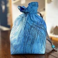 Vintage Fabric Knitting Bag - Oceans