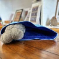 Vintage Fabric Knitting Bag - Oceans