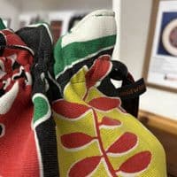 Vintage Fabric Knitting Bag - Rock Garden