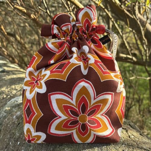 Vintage Fabric Knitting Bag - Tania