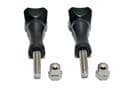 2x Replacement Long Thumb Screw Knobs with Bolt Cap for GoPro Hero Cameras