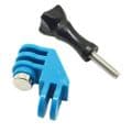 90° Direction Adapter Elbow Mount + Screw For GoPro Hero cameras 90 Degree Blue