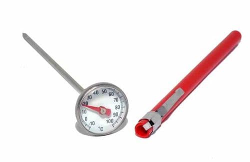Darkroom Chemical Dial Thermometer 25mm Stainless Steel Great for Developing Dishes