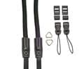 Fully Adjustable Nylon Rope Camera Strap With Quick Release & Split Rings Black