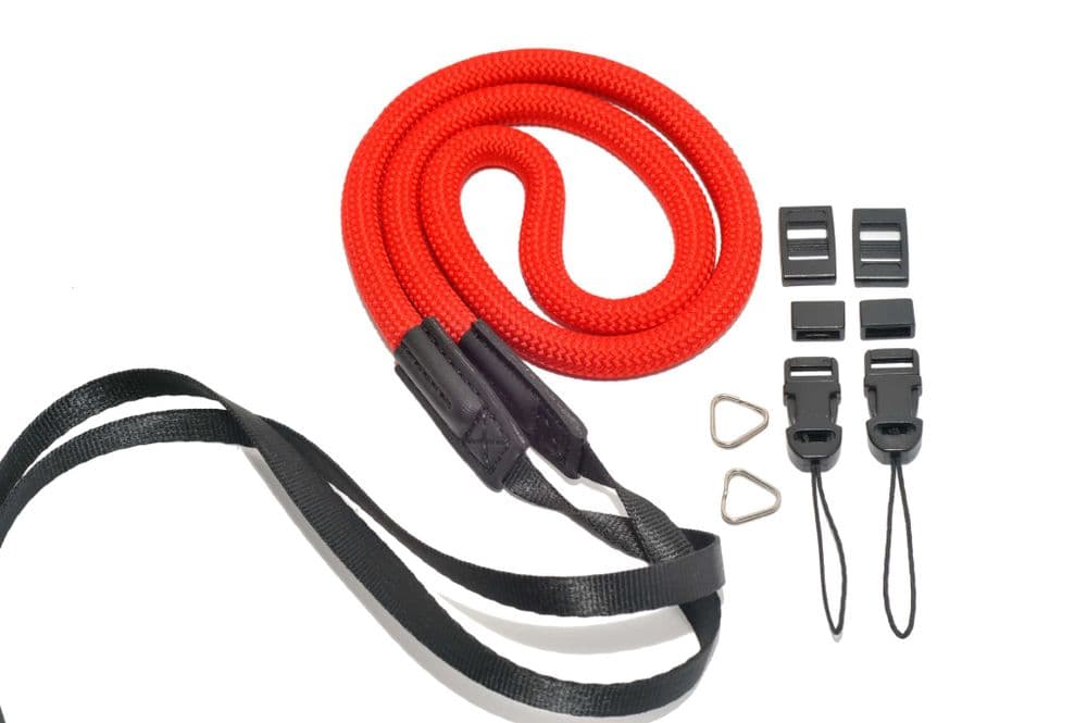 Fully Adjustable Nylon Rope Camera Strap With Quick Release & Split