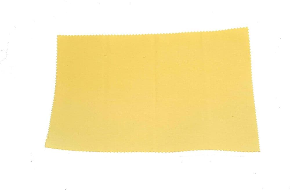 Optical Cloth High Quality Large Microfiber Optical Cleaning Cloth 24x20cm Yellow