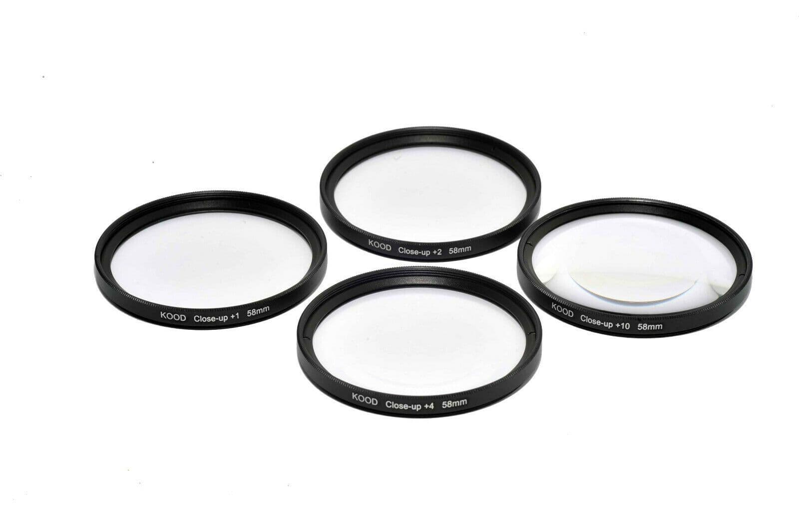 Kood 58mm Macro Close Up Filter Set +1 +2 +4 +10 for Digital Film Cameras