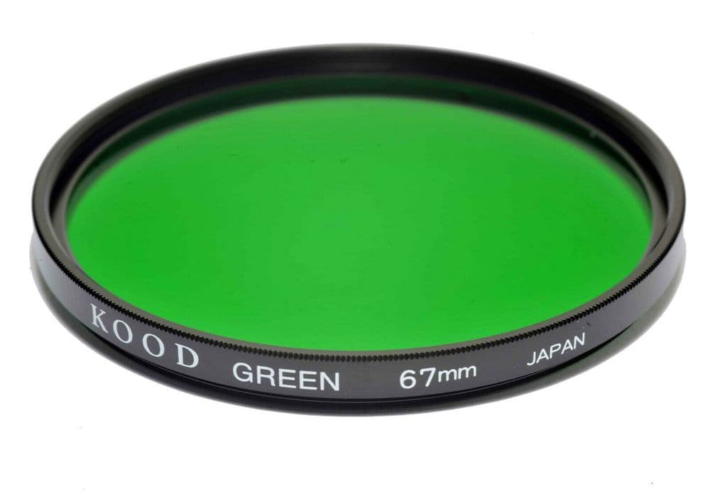 Kood High Quality Optical Glass Green Filter Made in Japan 67mm
