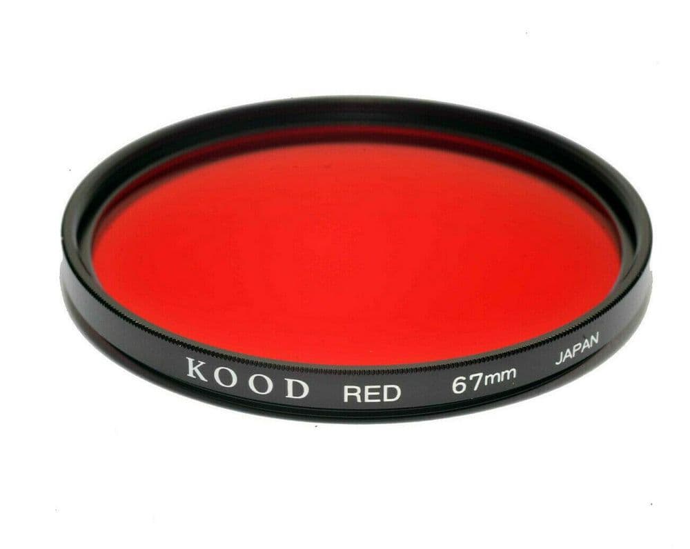 Red Fliter Kood High Quality Optical Glass Red Filter Made in Japan 67mm
