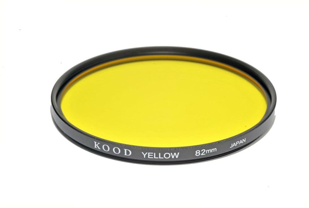 Kood High Quality Optical Glass Yellow Filter Made in Japan 82mm