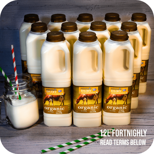 12L Raw Organic Milk Fortnightly Subscription