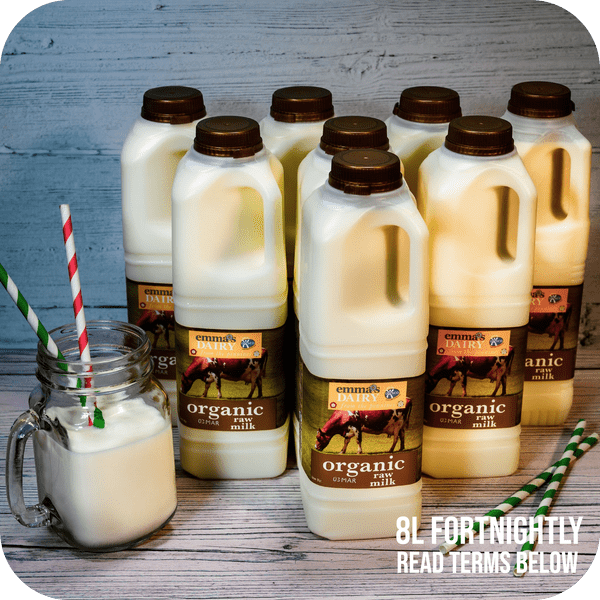 8L Raw Organic Milk Fortnightly Subscription