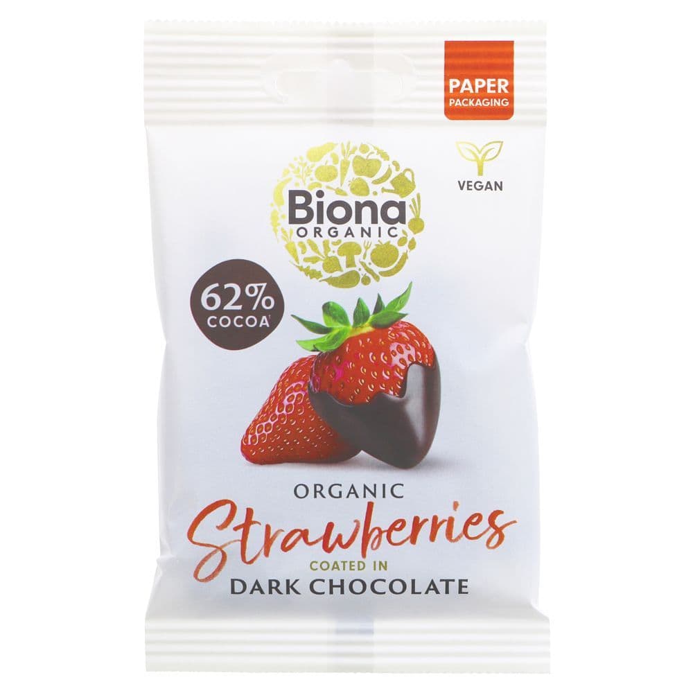 Biona Dark Chocolate Strawberries