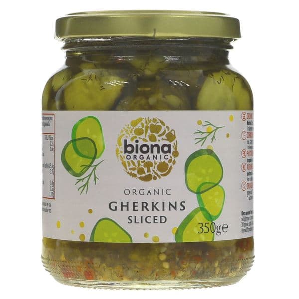 Biona Gherkin Slices 350g