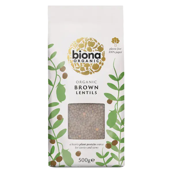 Biona Organic Brown Lentils 500g