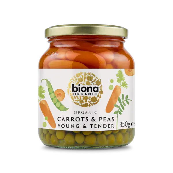 Biona Organic Carrots & Peas 350g