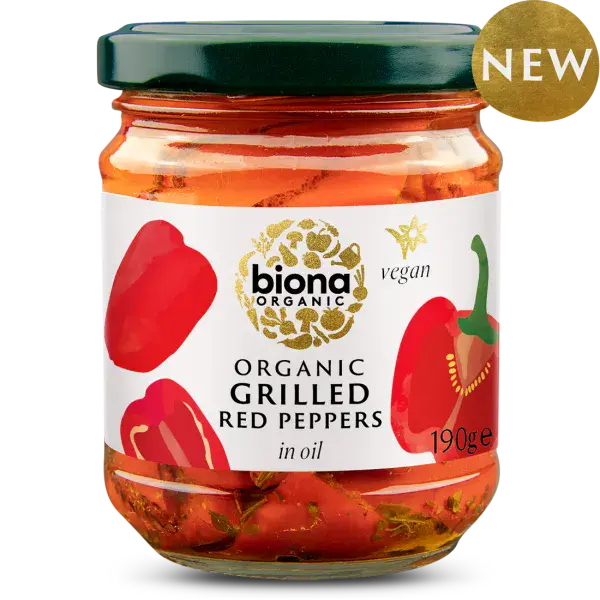 Biona Organic Grilled Red Peppers