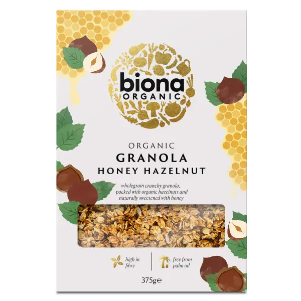 Biona Organic Honey Hazelnut Granola 375g