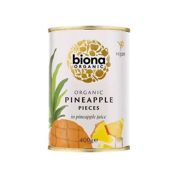 Biona Organic Pineapple Pieces 400g