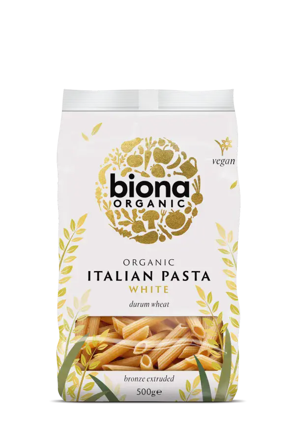 Biona Organic White Penne Pasta 500g