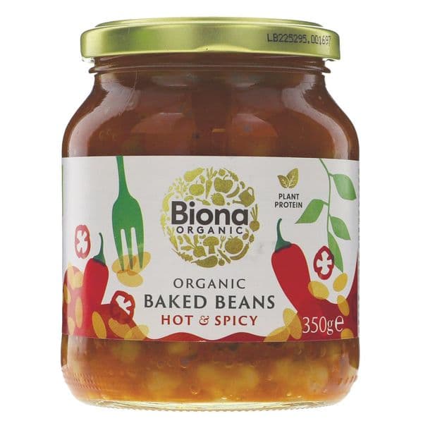 Biona Spicy Baked Beans Glass Jar